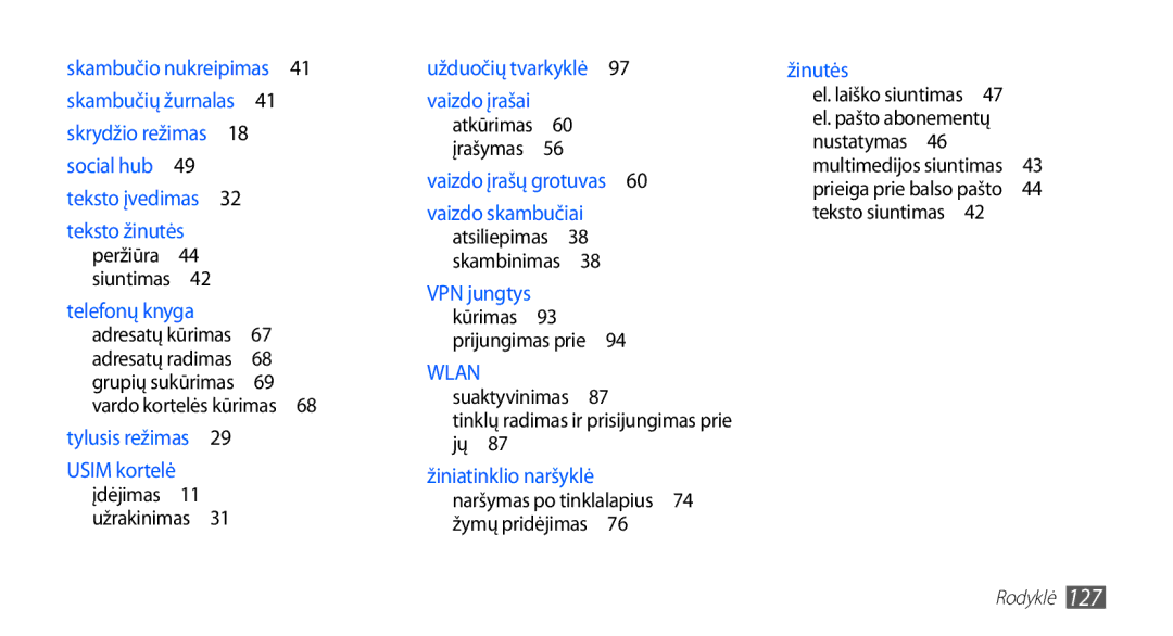 Samsung GT-I5510XKASEB manual Tinklų radimas ir prisijungimas prie jų , Nustatymas  